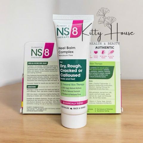 Kem Dưỡng Da Gót Chân Plunkett's NS8 Heel Balm Complex 125ml - Giúp Làm Mềm, Chống Nứt Nẻ, Phù Hợp Với Da Khô Và Da Bệnh Tiểu Đường
