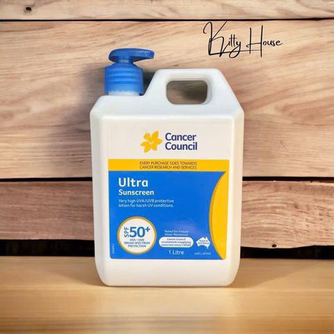Kem Chống Nắng Cancer Council Ultra Sunscreen SPF 50+ - 1 Lít Bảo Vệ Da Toàn Diện, Phù Hợp Với Mọi Loại Da, Chống Nắng Hiệu Quả Tại Úc