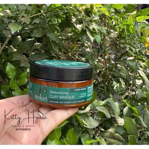 Mặt Nạ Đất Sét Thải Độc Sukin 100ml - Làm Sạch Sâu, Điều Trị Mụn, Giảm Dầu Thừa, Thích Hợp Cho Da Nhờn, Mụn Ẩn