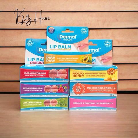 Son Dưỡng Môi Dermal Therapy Lip Balm 10g - Dưỡng Ẩm Sâu, Giảm Khô Nẻ, Chăm Sóc Môi Mềm Mại, Hiệu Quả Nhanh Chóng