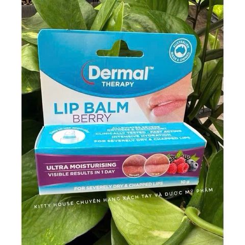 Son Dưỡng Môi Dermal Therapy Lip Balm 10g - Dưỡng Ẩm Sâu, Giảm Khô Nẻ, Chăm Sóc Môi Mềm Mại, Hiệu Quả Nhanh Chóng