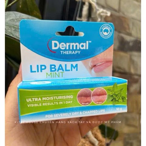 Son Dưỡng Môi Dermal Therapy Lip Balm 10g - Dưỡng Ẩm Sâu, Giảm Khô Nẻ, Chăm Sóc Môi Mềm Mại, Hiệu Quả Nhanh Chóng