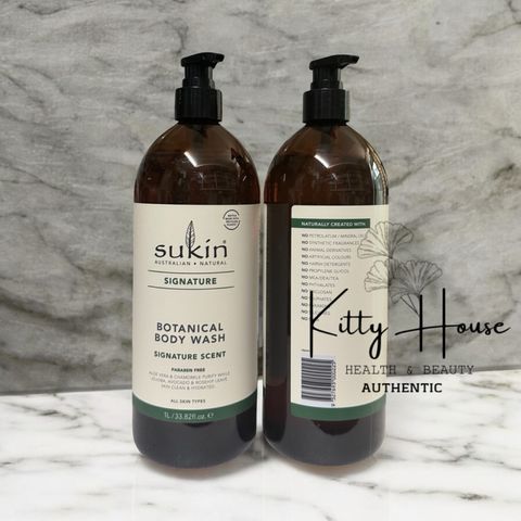 Sữa Tắm Thảo Dược Sukin Signature 1L - Làm Sạch Dịu Nhẹ, Dưỡng Ẩm Da Từ Chiết Xuất Thảo Mộc, Lô Hội và Hoa Cúc