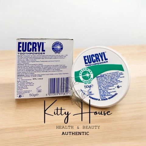 Bột Đánh Răng Tẩy Trắng Eucryl Toothpowder hộp 50g