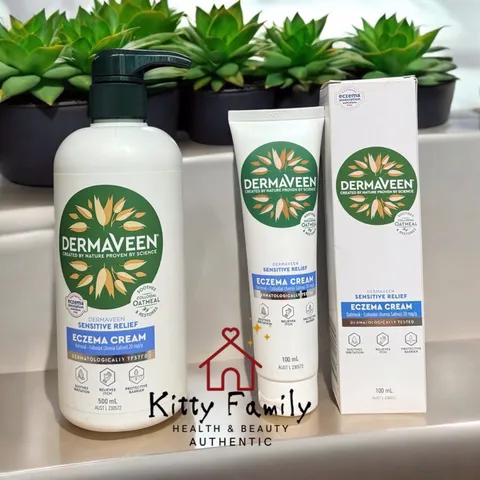 Kem Bôi Chàm Da Dermaveen Eczema 100ml - Giảm Ngứa, Dị Ứng, Dành Cho Người Lớn & Trẻ Nhỏ, Dưỡng Ẩm Da Mềm Mại