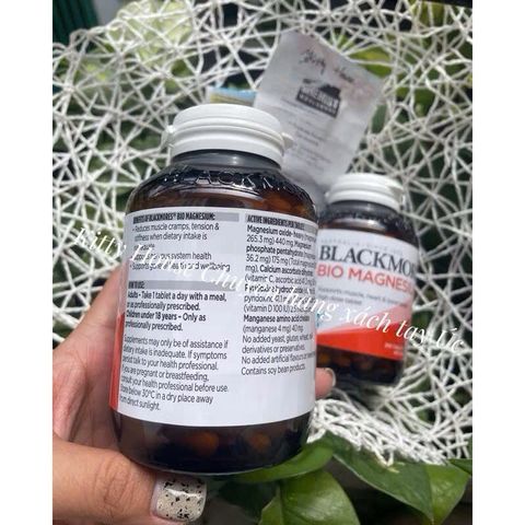 Viên uống bổ sung magie Blackmores Bio Magnesium lọ 200 viên