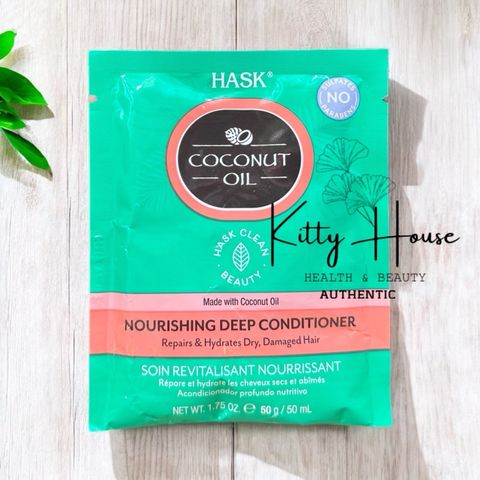 Kem Ủ Tóc Hask Phục Hồi Chuyên Sâu 50ml - Dưỡng Ẩm, Làm Mượt Tóc Khô Hư Tổn, Không Sulfates, Không Parabens