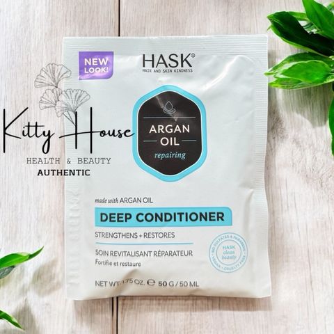 Kem Ủ Tóc Hask Phục Hồi Chuyên Sâu 50ml - Dưỡng Ẩm, Làm Mượt Tóc Khô Hư Tổn, Không Sulfates, Không Parabens