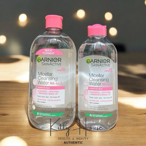 Nước Tẩy Trang Garnier Skinactive Micellar Cleansing 400ml - Tẩy Trang Dịu Nhẹ, Không Gây Kích Ứng, Phù Hợp Với Da Nhạy Cảm
