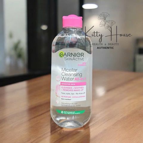 Nước Tẩy Trang Garnier Skinactive Micellar Cleansing 400ml - Tẩy Trang Dịu Nhẹ, Không Gây Kích Ứng, Phù Hợp Với Da Nhạy Cảm
