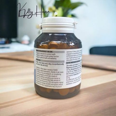 Viên uống bổ sung kẽm Blackmores Bio ZinC lọ 168 viên