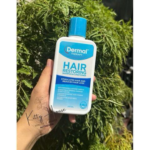 Dầu Gội & Dầu Xả Phục Hồi Dermal Therapy 210ml - Kích Thích Mọc Tóc, Giảm Rụng Tóc, Dưỡng Ẩm Tóc Hư Tổn Cho Nam & Nữ