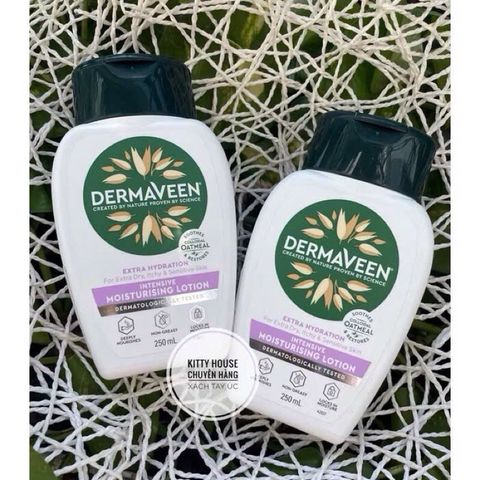 Kem Dưỡng Ẩm Dermaveen 250ml - Lotion Dưỡng Ẩm Sâu, Không Nhờn, Phù Hợp Cho Da Khô và Nhạy Cảm, An Toàn Cho Trẻ Em và Người Lớn