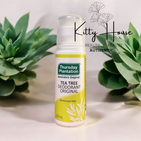 Lăn khử mùi Tea Tree Original 60mL - Deodorant tự nhiên với tinh dầu tràm trà Úc, không chứa hóa chất độc hại, phù hợp cho sử dụng hàng ngày