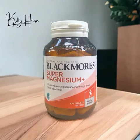 Viên uống bổ sung Magie Blackmores Super Magnesium+ 100 Tablets