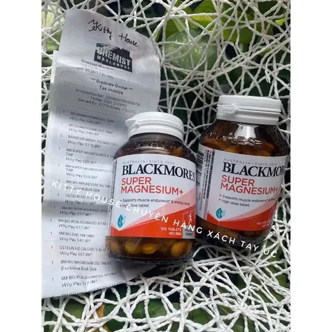 Viên uống bổ sung Magie Blackmores Super Magnesium+ 100 Tablets