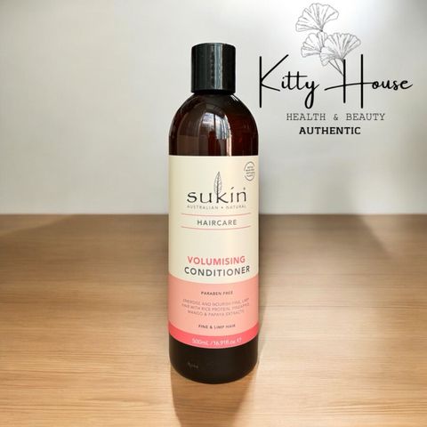 Dầu Gội & Dầu Xả Tăng Độ Phồng Sukin 500ml - Chăm Sóc Tóc Mỏng Yếu, Chiết Xuất Dứa, Xoài, Đu Đủ, Hương Xoài Tự Nhiên