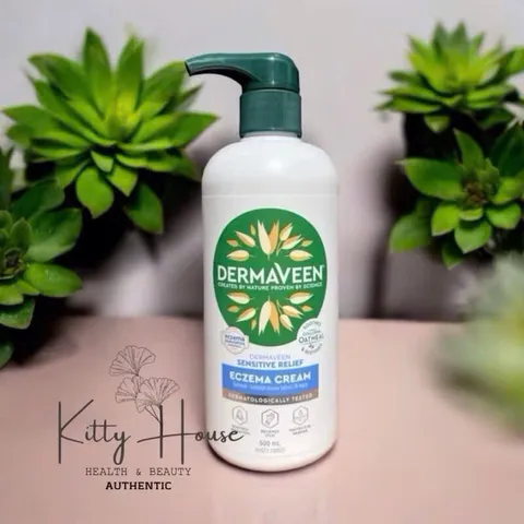 Kem bôi yến mạch Dermaveen Eczema Cream chai vòi 500ml