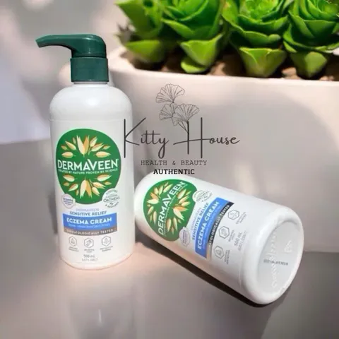 Kem bôi yến mạch Dermaveen Eczema Cream chai vòi 500ml