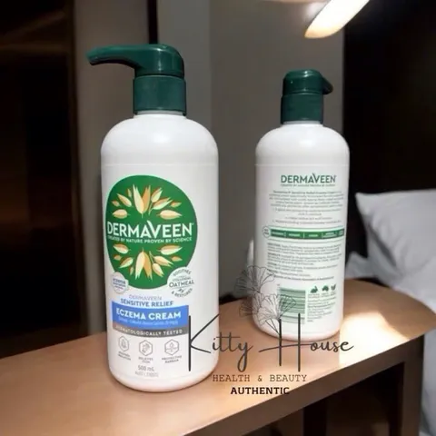 Kem bôi yến mạch Dermaveen Eczema Cream chai vòi 500ml