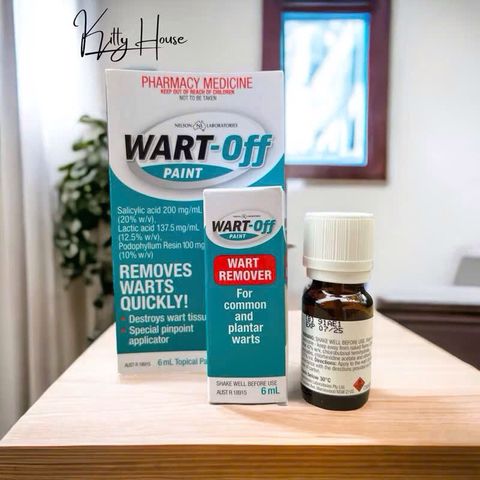 Dung Dịch Chấm Mụn Cóc Wart Off Paint 6ml - Giải Pháp Chăm Sóc Da Hiệu Quả Cho Mụn Cóc, Mụn Cơm, An Toàn và Dễ Dàng Sử Dụng