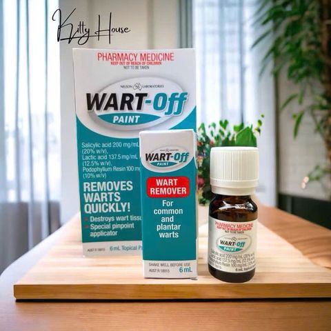 Dung Dịch Chấm Mụn Cóc Wart Off Paint 6ml - Giải Pháp Chăm Sóc Da Hiệu Quả Cho Mụn Cóc, Mụn Cơm, An Toàn và Dễ Dàng Sử Dụng