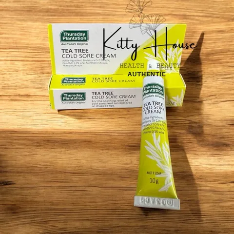 Kem Bôi Giảm Mụn Rộp Thursday Plantation 10g - Kem Chăm Sóc Môi, Làm Dịu Vết Loét, Nứt Nẻ Do Nắng, Chiết Xuất Tràm Trà, Úc