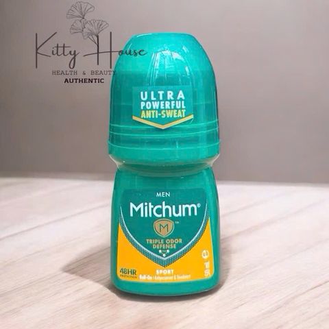 Lăn Khử Mùi Mitchum for Men 50ml - Chất Khử Mùi Ngăn Mồ Hôi 48 Giờ, Dạng Lăn Tiên Tiến, Sport, Unscented, Pure Energy