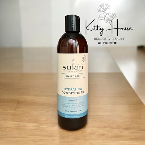 Set Dầu Gội và Dầu Xả Dưỡng Ẩm Sukin 500ml - Chăm Sóc Tóc Khô, Phục Hồi, Hương Dừa Ngọt Ngào