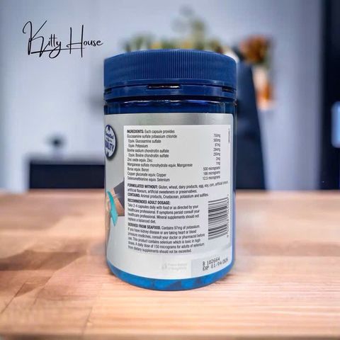 Viên uống bổ khớp Glucosamine & Chondroitin Wagner 200 viên - Hỗ trợ sức khỏe xương khớp, giảm đau viêm khớp, tái tạo sụn hiệu quả