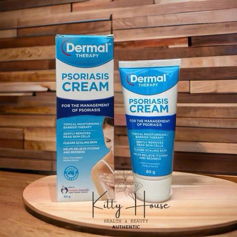 Kem Dermal Therapy Psoriasis 60g - Điều trị và kiểm soát vẩy nến, dưỡng ẩm và giảm ngứa, mẩn đỏ cho da.