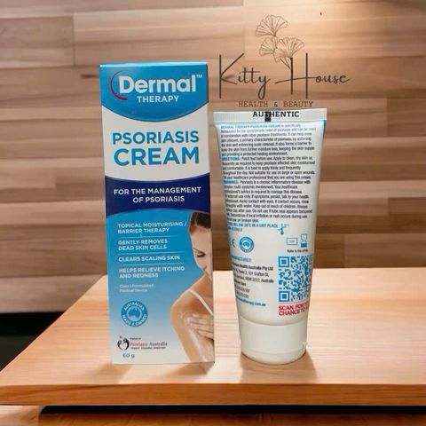Kem Dermal Therapy Psoriasis 60g - Điều trị và kiểm soát vẩy nến, dưỡng ẩm và giảm ngứa, mẩn đỏ cho da.