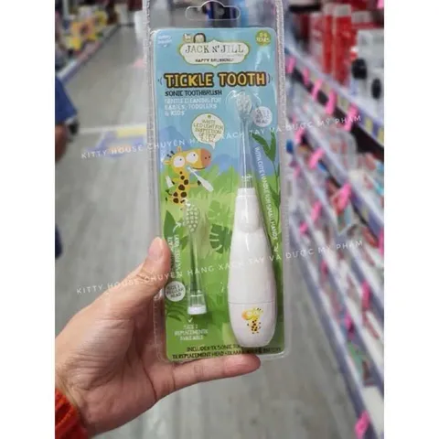Bàn chải điện Jack N Jill Sonic Electric Toothbrush 0-6 Years cho bé từ 0-6 tuổi
