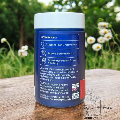 Viên uống Bioglan CoQ10 300mg - Hỗ trợ tim mạch và nâng cao sức đề kháng - Hộp 60 viên chính hãng
