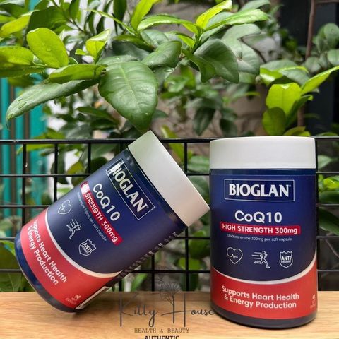 Viên uống Bioglan CoQ10 300mg - Hỗ trợ tim mạch và nâng cao sức đề kháng - Hộp 60 viên chính hãng