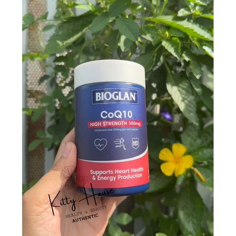 Viên uống Bioglan CoQ10 300mg - Hỗ trợ tim mạch và nâng cao sức đề kháng - Hộp 60 viên chính hãng