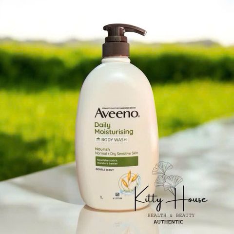Sữa Tắm Dưỡng Ẩm Hằng Ngày Aveeno 1L - Sản Phẩm Rửa Mặt Dịu Nhẹ Cho Da Thường Và Da Nhạy Cảm, Hương Thơm Nhẹ Nhàng