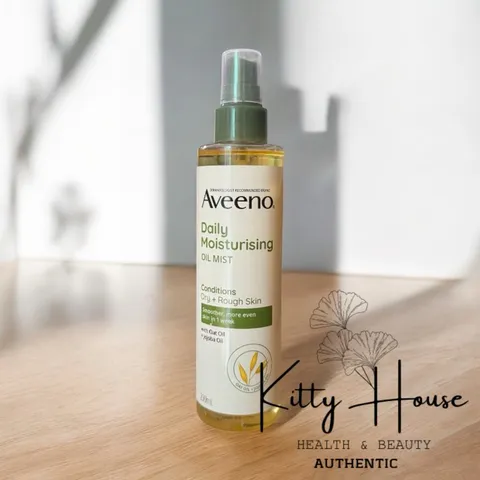 Dầu Dưỡng Da Xịt Aveeno Daily Moisturizing Oil Mist 200ml - Chăm Sóc Da Khô Nhạy Cảm với Dầu Jojoba và Yến Mạch