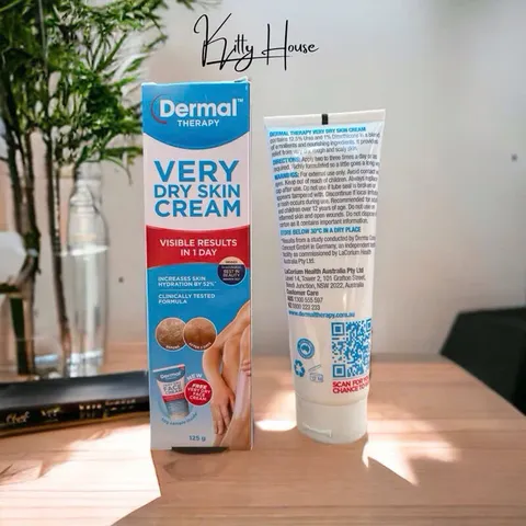 Kem Dưỡng Ẩm Deermal Very Dry Skin Cream 125g - Kem Đặc Dành Cho Da Khô, Cung Cấp Độ Ẩm Tối Ưu, Chứa Urea & Dimethicone