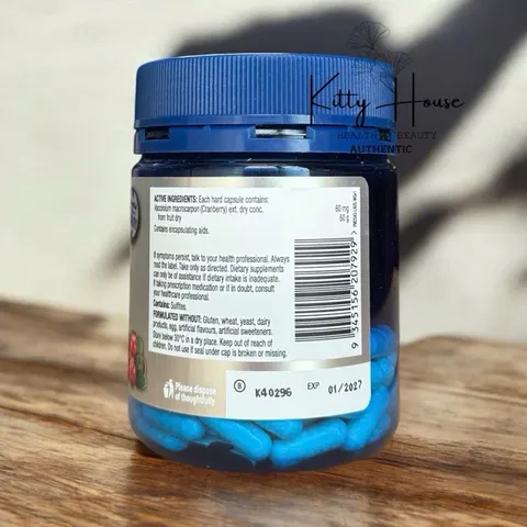 Viên uống hỗ trợ tiết niệu Wagner Cranberry Ultra Strength 60000mg - Giải pháp tự nhiên cho sức khỏe đường tiết niệu lọ 60 viên