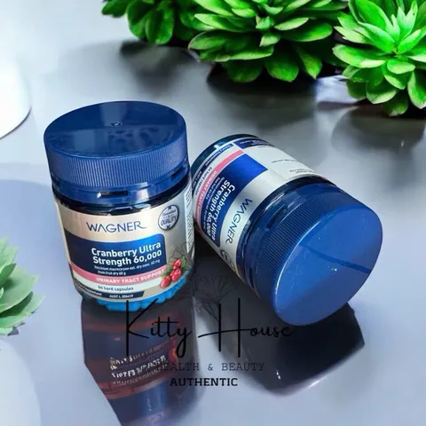 Viên uống hỗ trợ tiết niệu Wagner Cranberry Ultra Strength 60000mg - Giải pháp tự nhiên cho sức khỏe đường tiết niệu lọ 60 viên