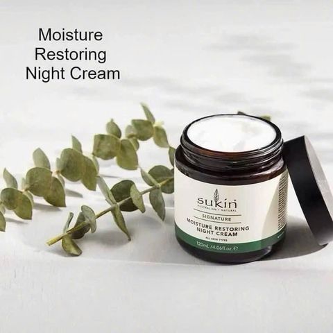 Kem Dưỡng Ẩm Phục Hồi Da Ban Đêm Sukin 120ml - Chiết Xuất Tự Nhiên, Không Paraben