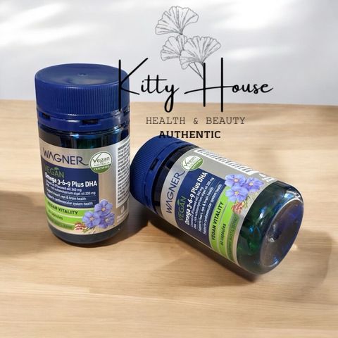Viên Uống Omega 3-6-9 Plus DHA Wagner Vegan 60 Viên - Bổ Sung Thiên Nhiên Hỗ Trợ Tim Mạch và Sức Khỏe Toàn Diện
