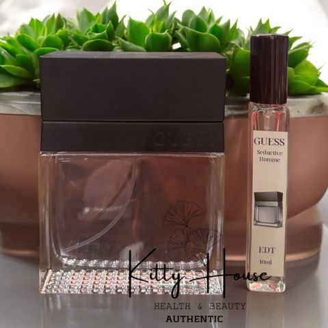 Nước Hoa Nam Guess Seductive Homme EDT 10ml - Mùi Hương Gỗ Phương Đông Gợi Cảm, Quyến Rũ Dành Cho Đàn Ông