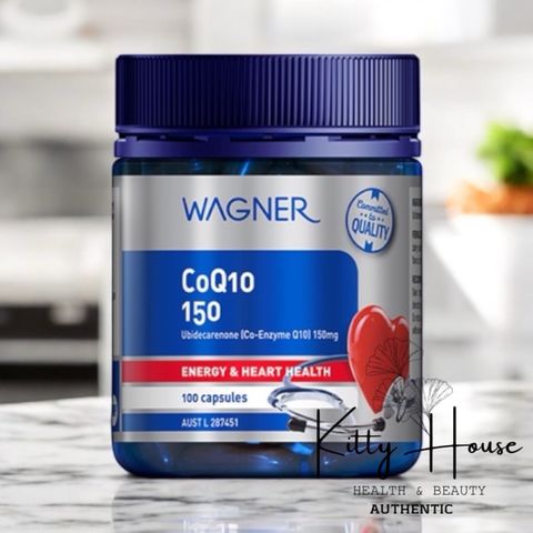 Viên uống hỗ trợ tim mạch Wagner CoQ10 150mg - Bổ sung năng lượng và bảo vệ sức khỏe tim mạch - Lọ 100 viên chất lượng cao