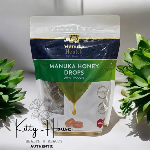 Kẹo Ngậm Mật Ong Manuka Health MGO 400+ Propolis & Chanh - Tăng Cường Miễn Dịch, Giảm Ho, Hỗ Trợ Sức Khỏe, Túi 58 Viên 250g