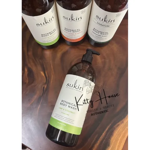 Sữa Tắm Thảo Dược Sukin Lime & Coconut 1L - Dưỡng Ẩm, Làm Sạch Da Tự Nhiên, Hương Chanh & Dừa Tươi Mát