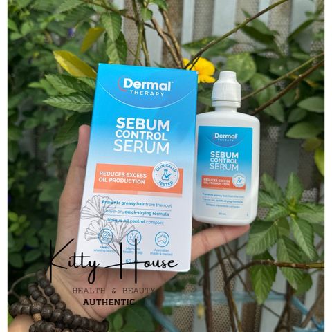 Serum kiểm soát bã nhờn Dermal Therapy 60ml - Giảm dầu thừa, cân bằng da, hỗ trợ tóc và da đầu khỏe mạnh