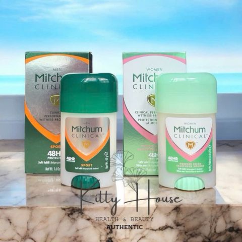 Lăn khử mùi Mitchum Clinical 48 Giờ Powder Fresh cho Nam và Nữ - Kiểm Soát Mồ Hôi Hiệu Quả 45g