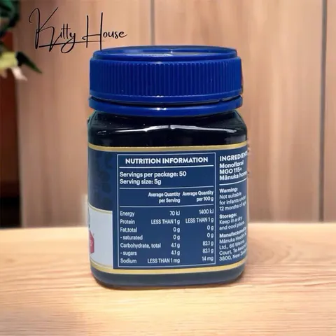 Mật ong Manuka Health Mgo 115+ lọ 250g chuẩn Úc